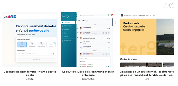Projets d’UX réussis Exemples de projets d'expérience utilisateur réussis à Bruxelles