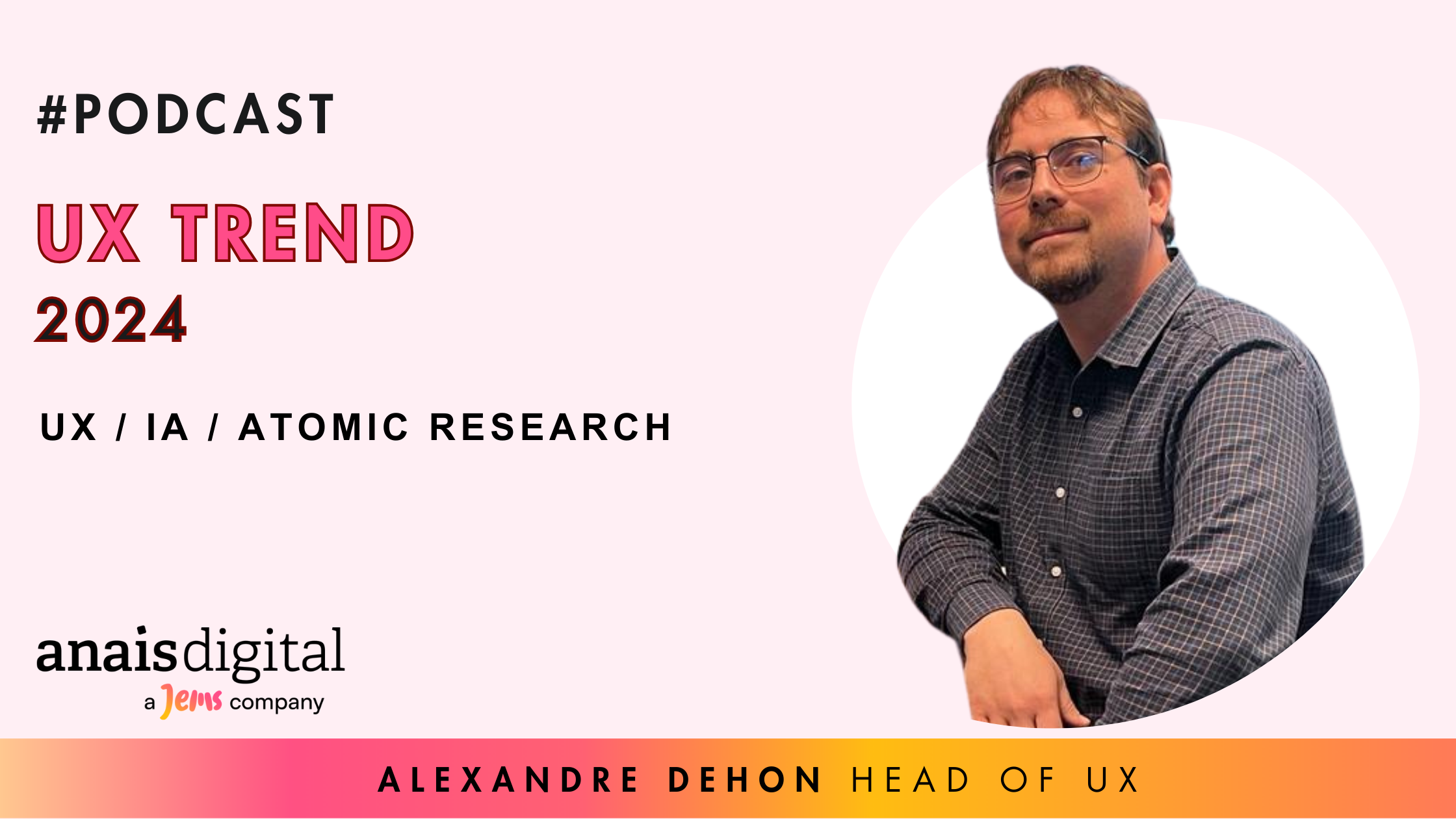 podcast cover photo with Alexandre Dehon
